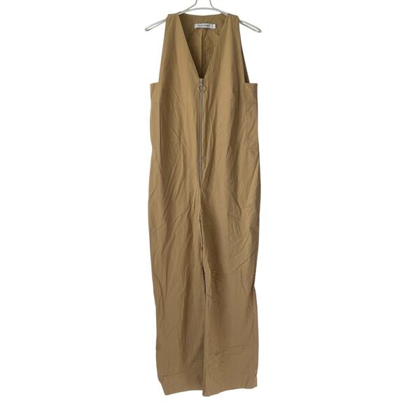 MAAYAN PAZ Cotton Jumpsuit in Tan Size Small Oversized Fit - Picture 1 of 7